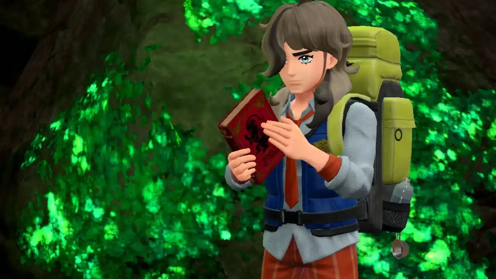 Pokemon scarlet violet trainer with backpack