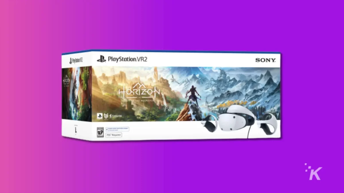 Sony ps vr2 horizon call of the mountain bundle box