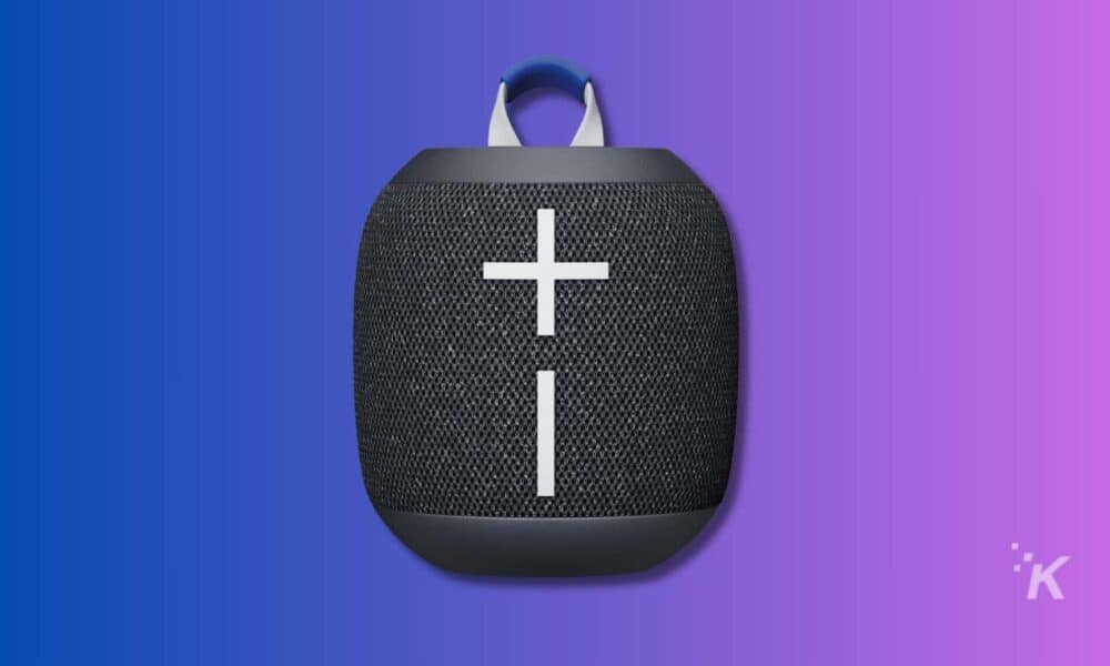 UE WOnderboom Wireless speaker with plus and minus buttons