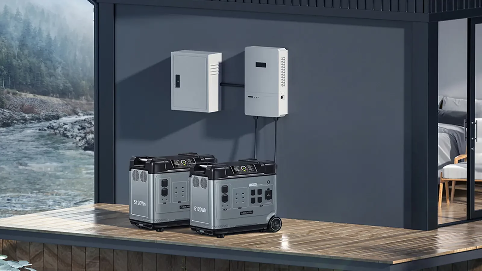 ABEARL P5000 Power stations outdoor on porch