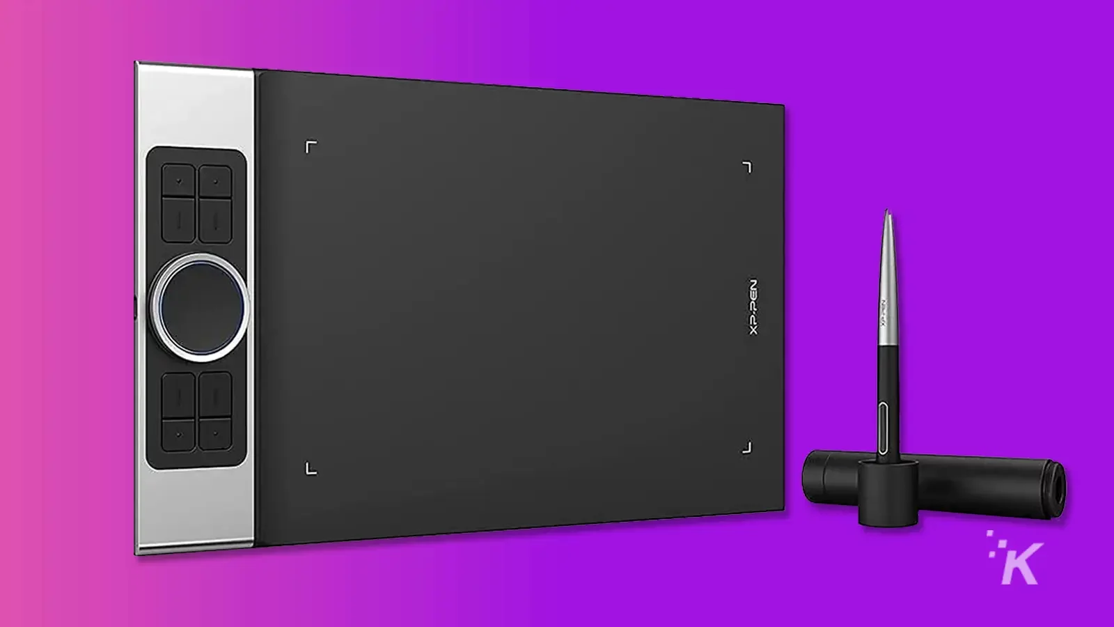 Deco Pro MW tablet in purple background