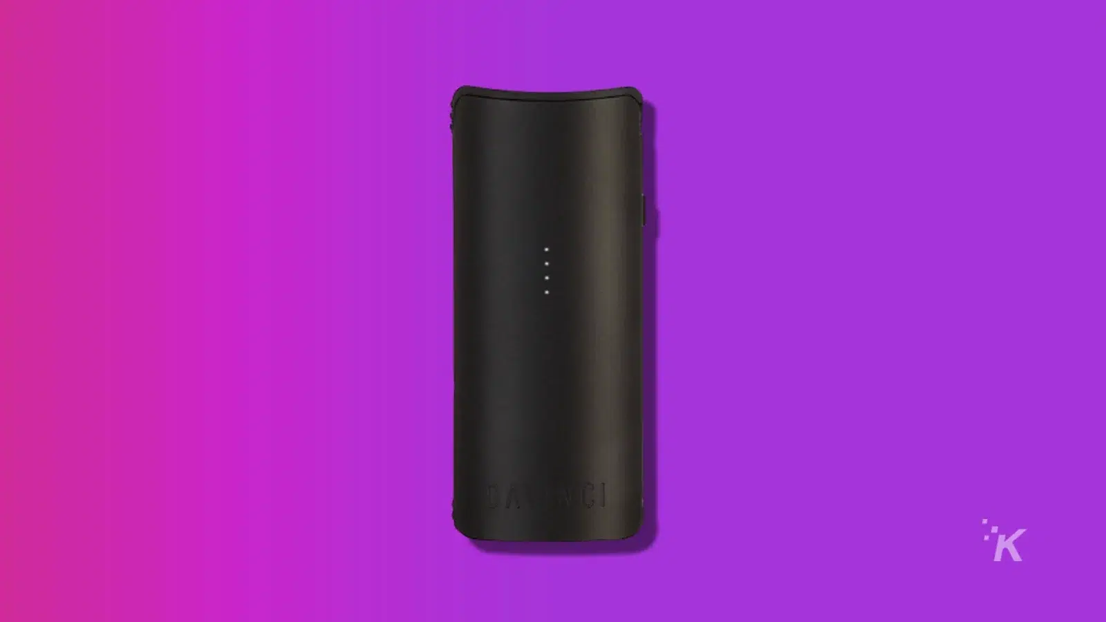 Davinci miqro-c vaporizer on a purple background