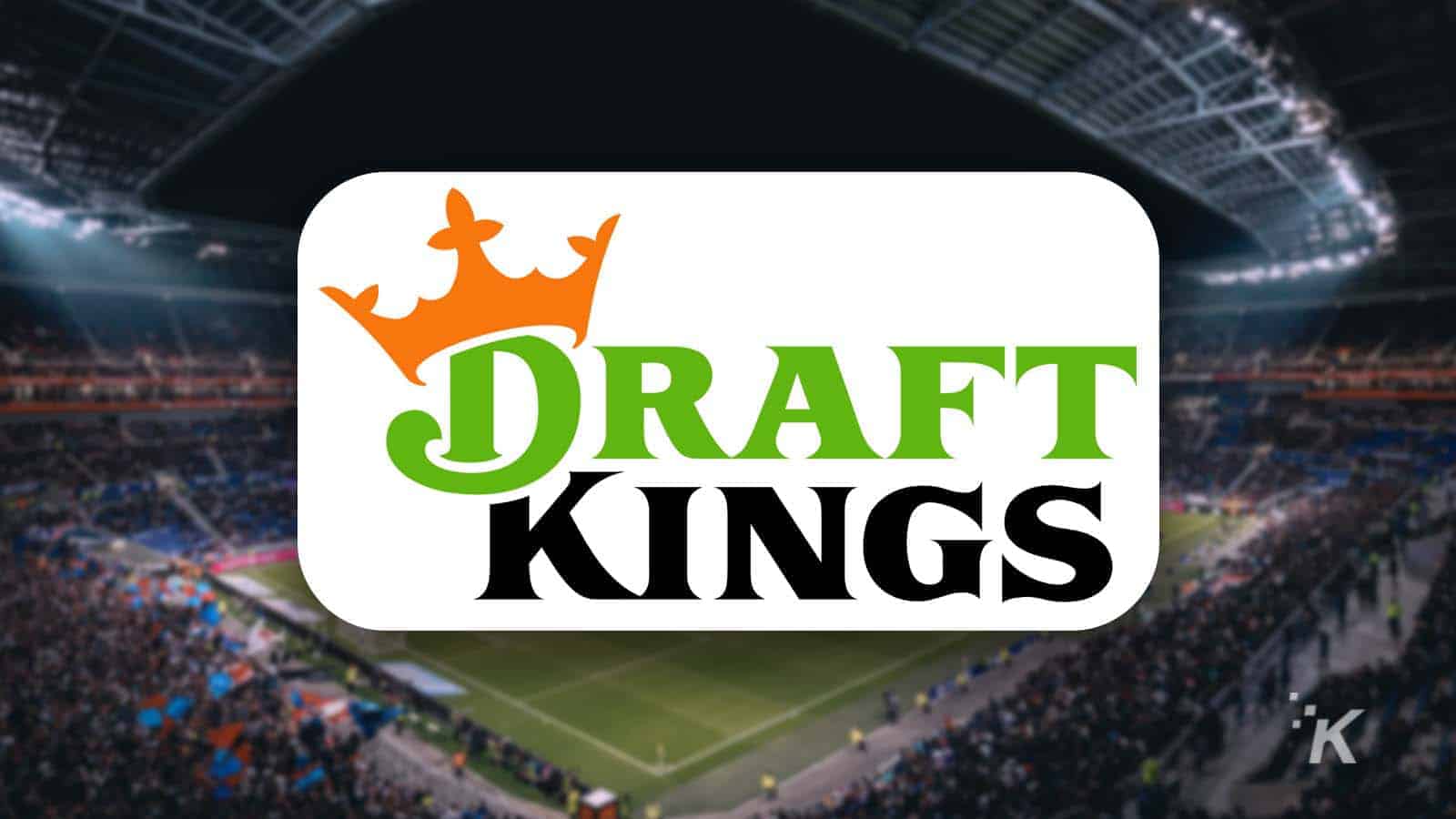 Draftkings logo blurred background