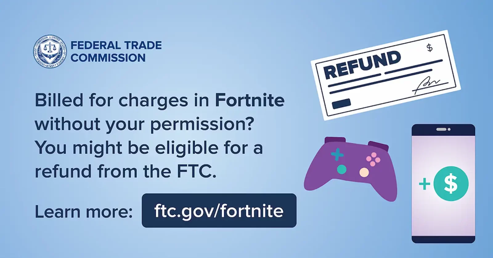 Fortnite settlement ftc warning image