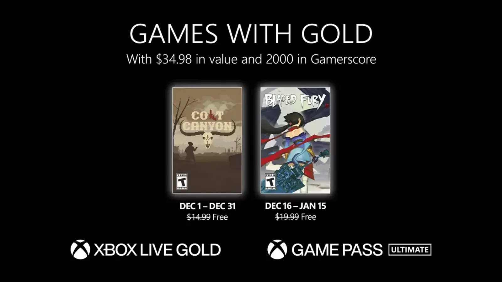 games with gold december 2022