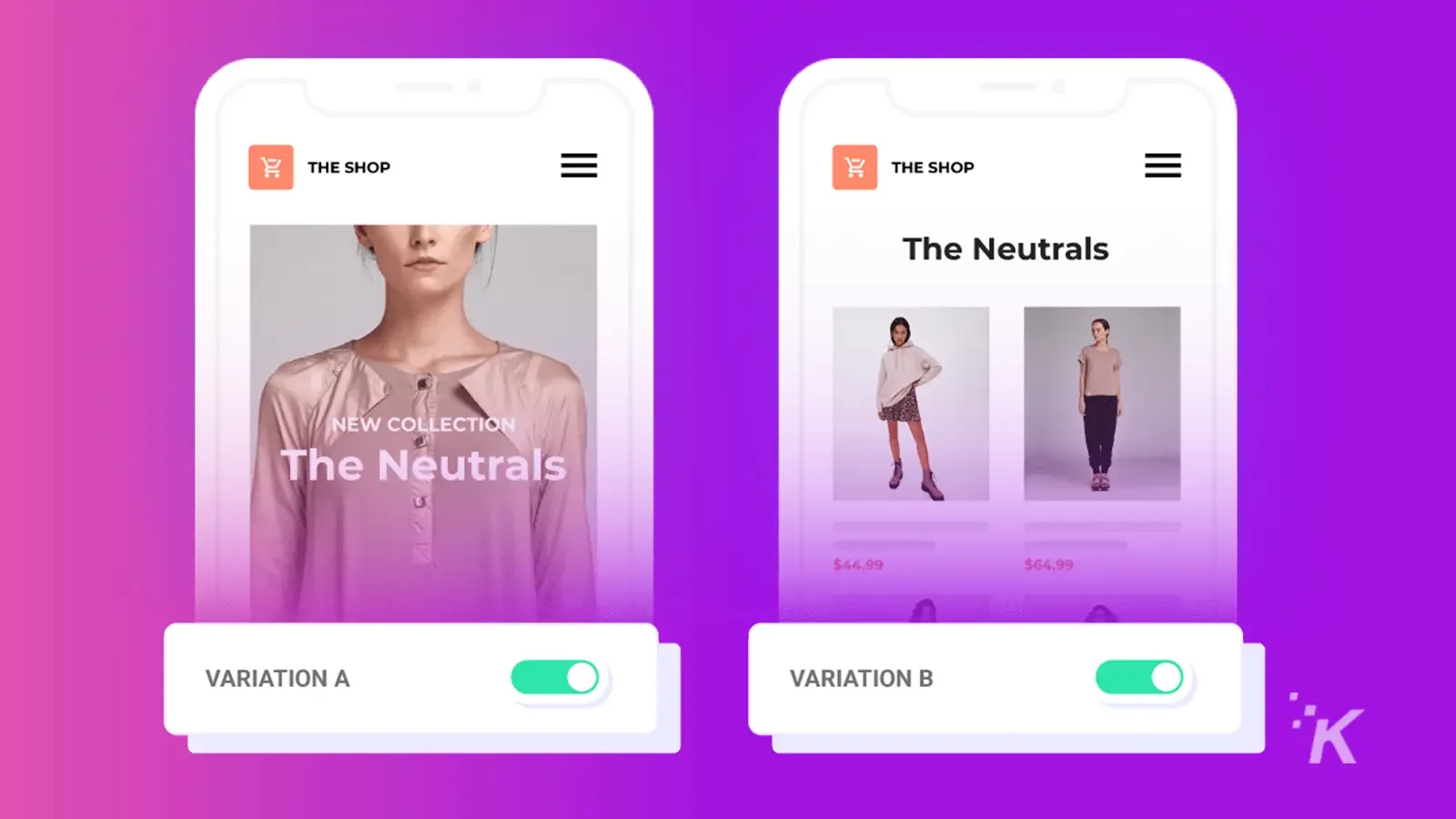 A/B testing on mobile interfaces