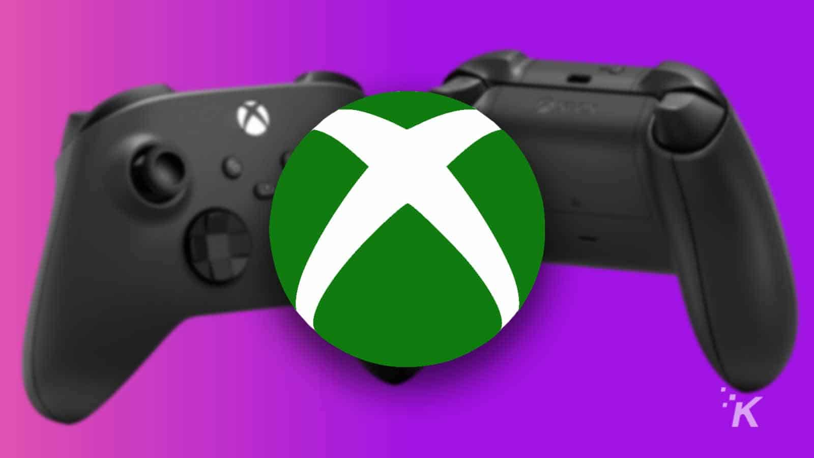 xbox logo blurred background