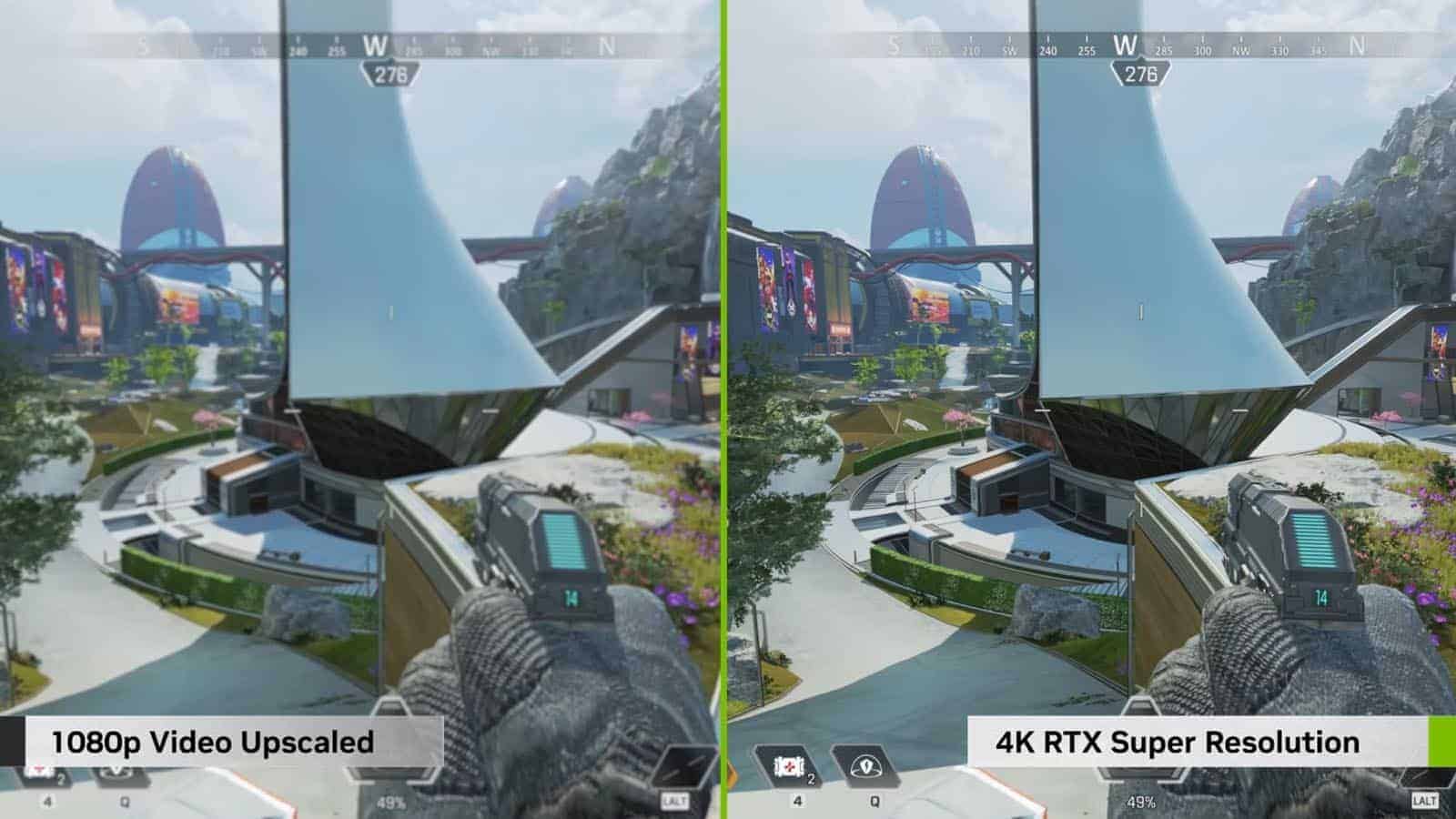 Nvidia upscaling example