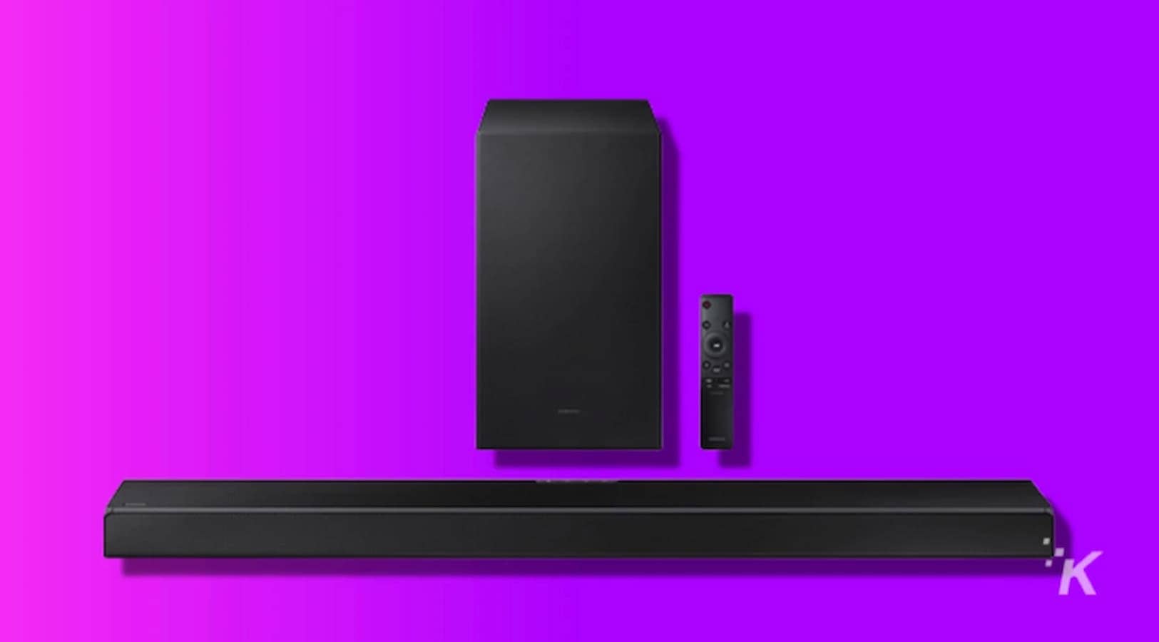 Samsung soundbar best sale only subwoofer working