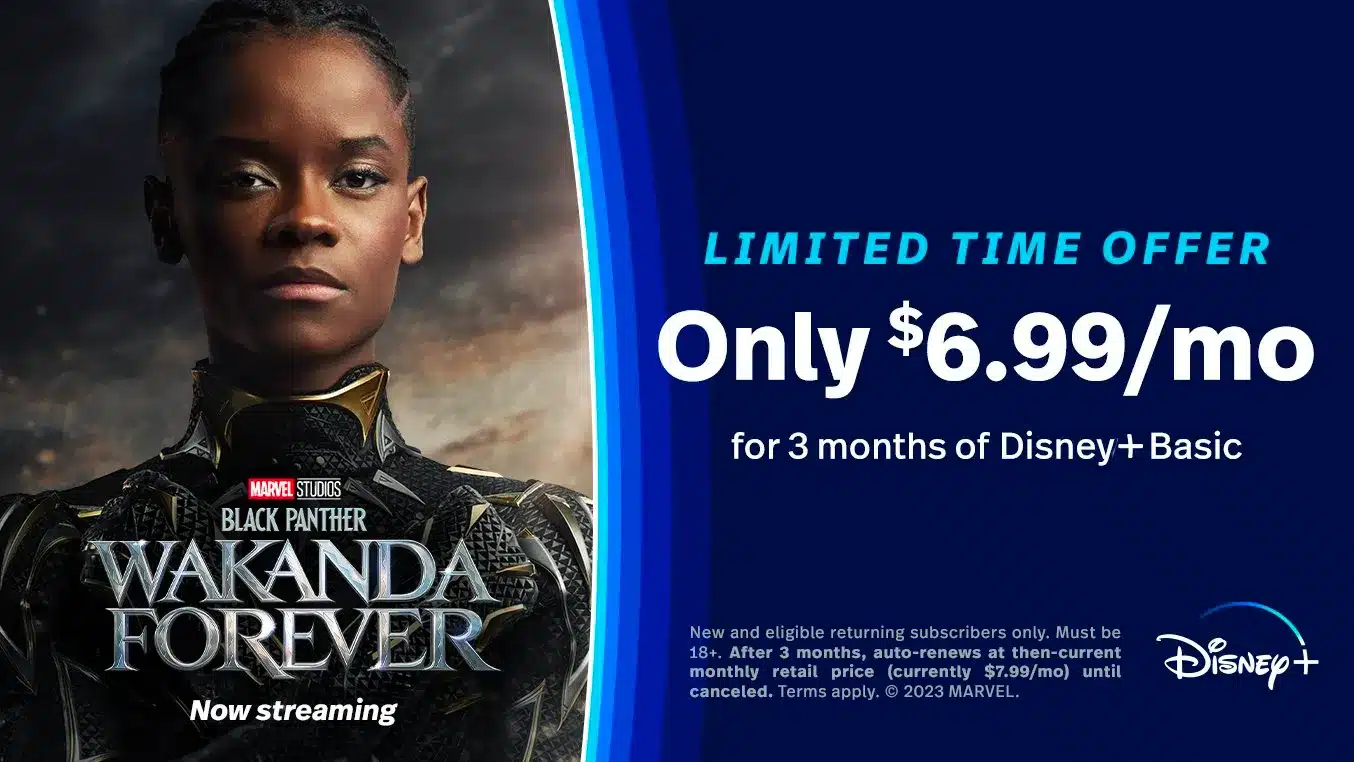 disney plus 3 months for 6.99 ad