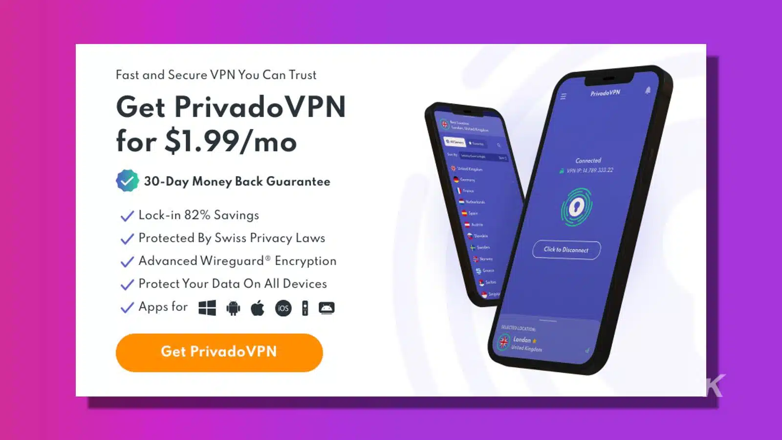 Try before you buy: Get PrivadoVPN for just $1.99 a month | KnowTechie