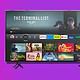 Amazon tv fire deal on a purple back ground