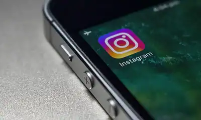 Instagram app on phone