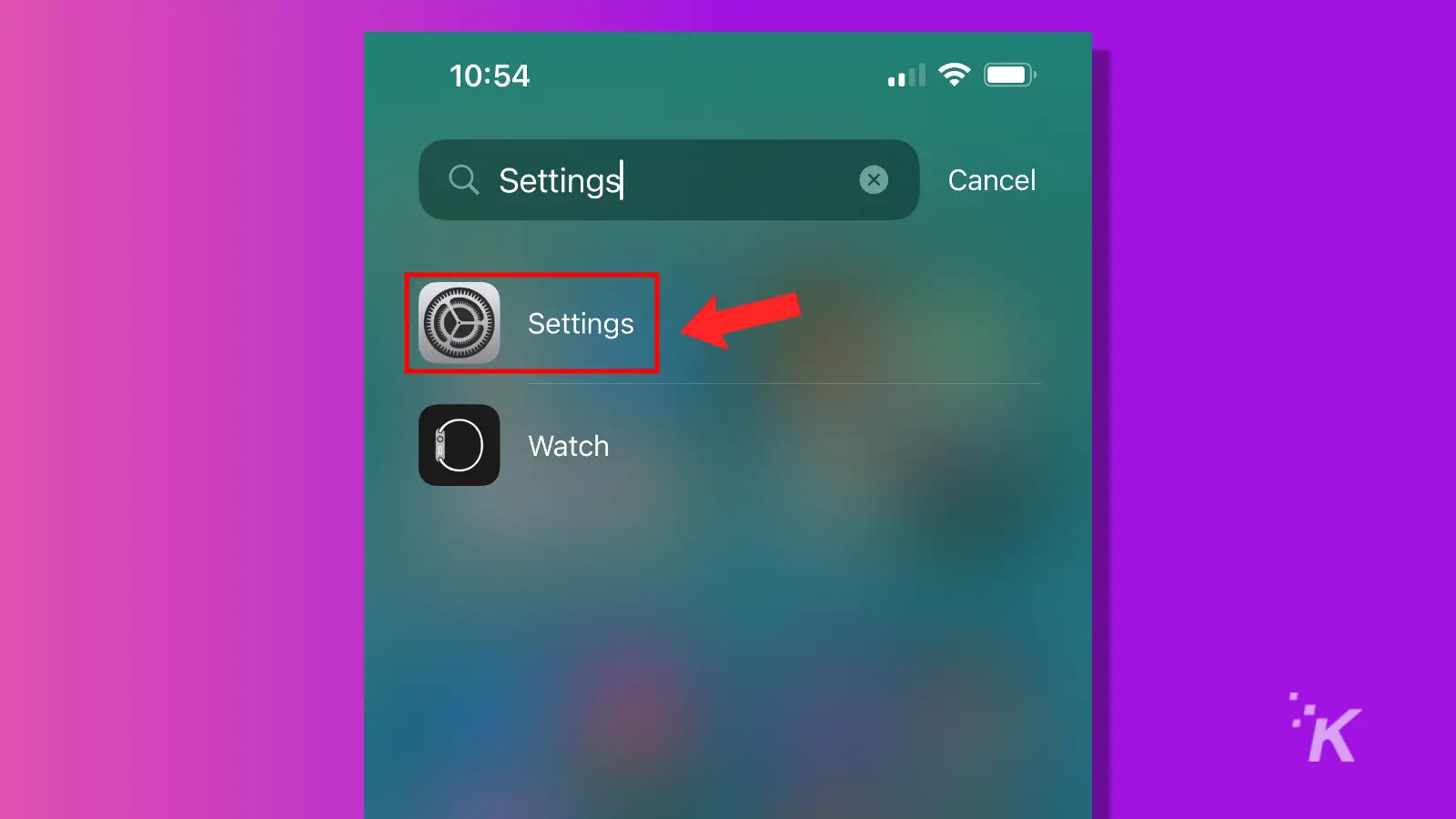 iphone settings app