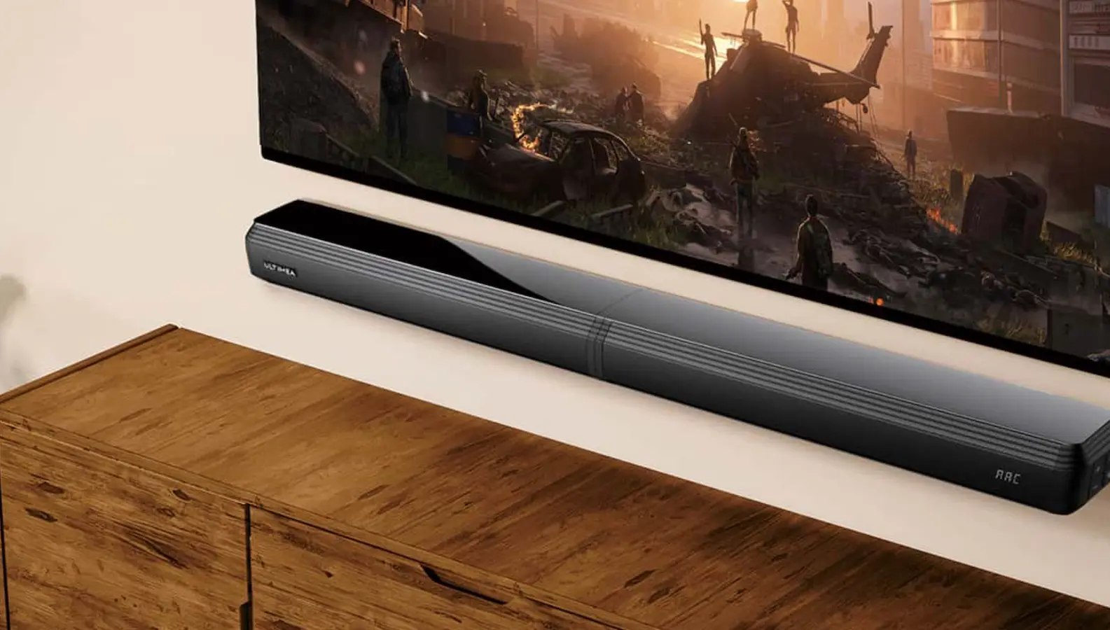 utlimea soundbar apollo on tv