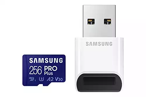 SAMSUNG PRO Plus + Reader 256GB microSDXC