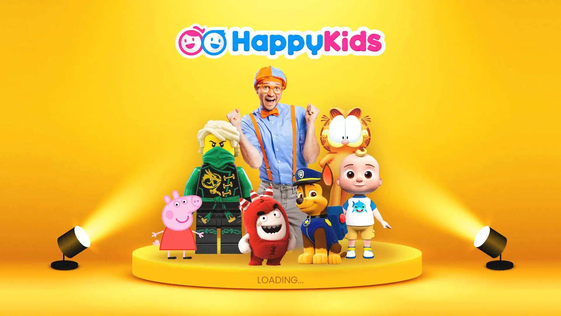 A cartoon toy is being animated and loaded indoors.