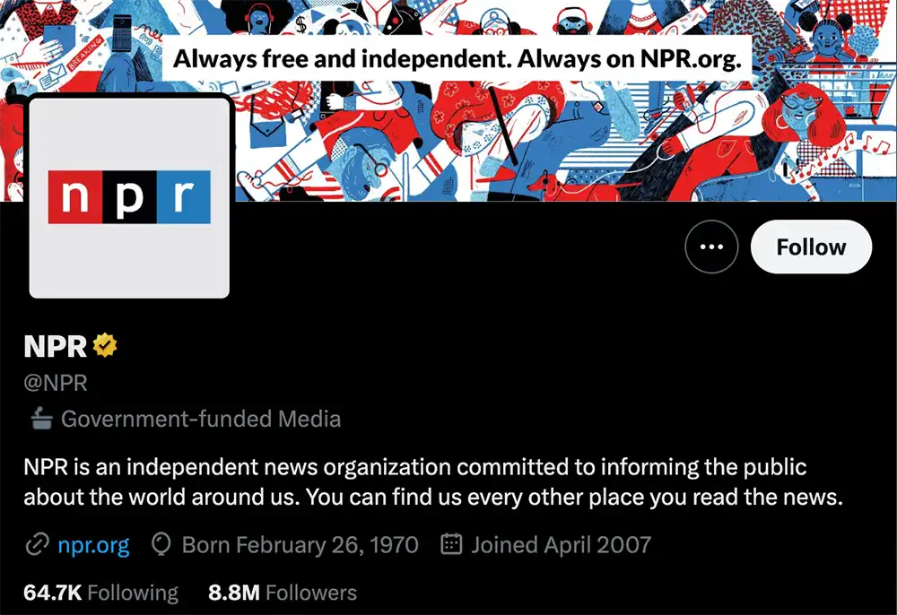 npr goverment funded tag