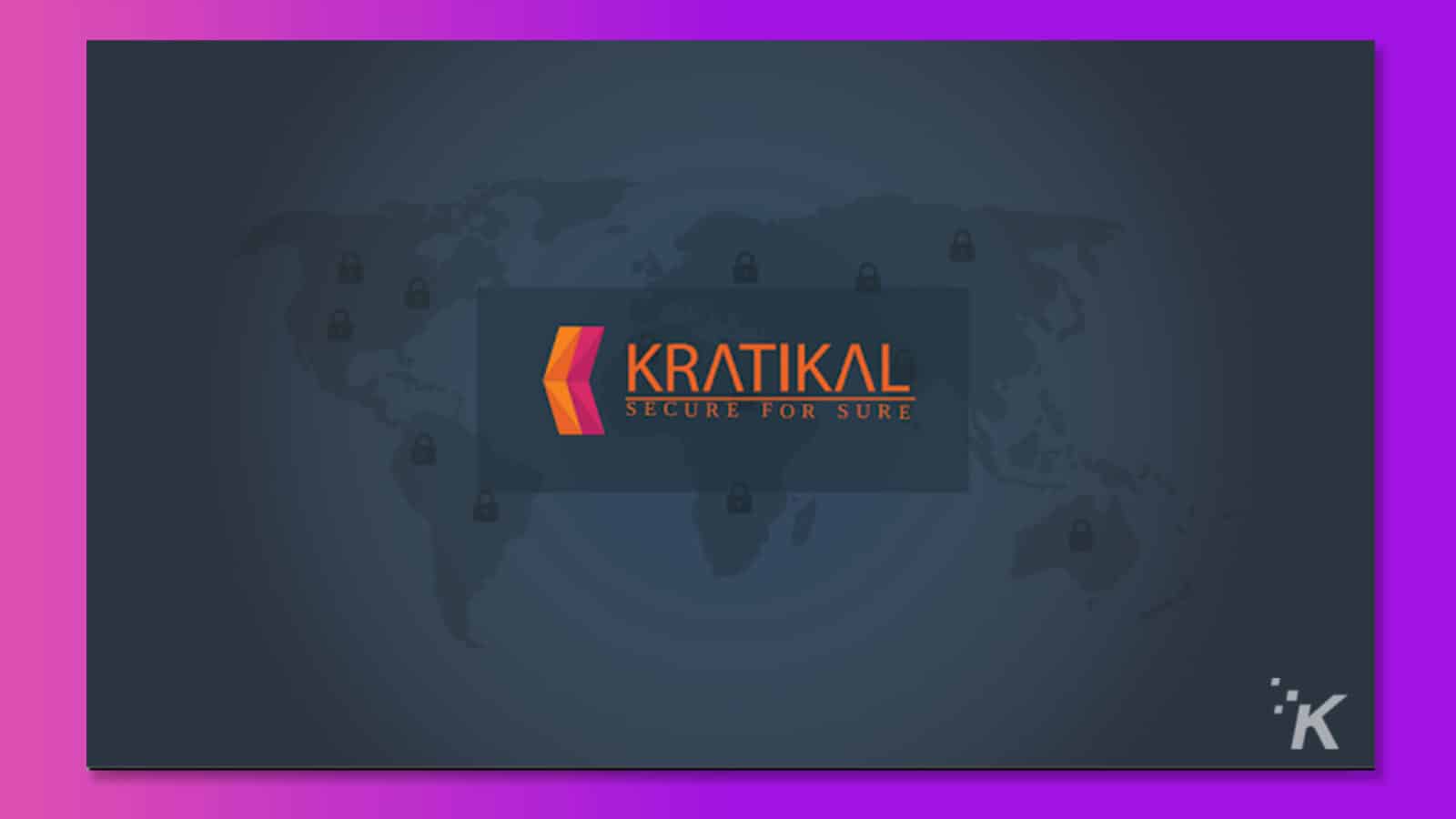 The image shows a person using Kratikal Secure to protect their data. Full Text: KRATIKAL SECURE FOR SURE