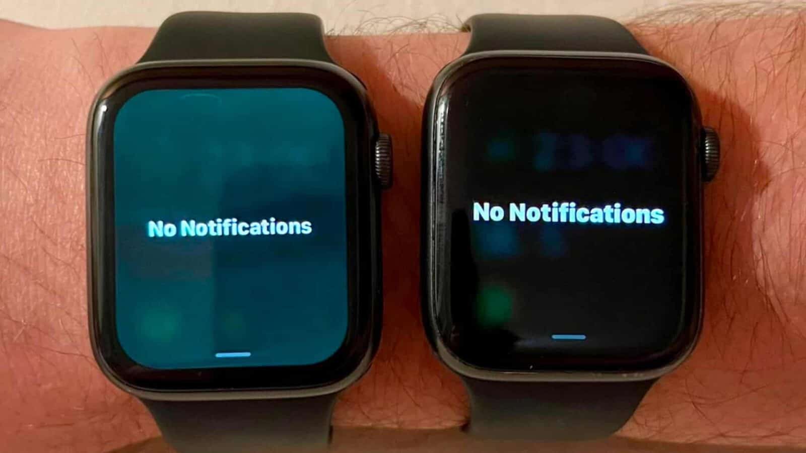 Two smartwatches are being displayed.