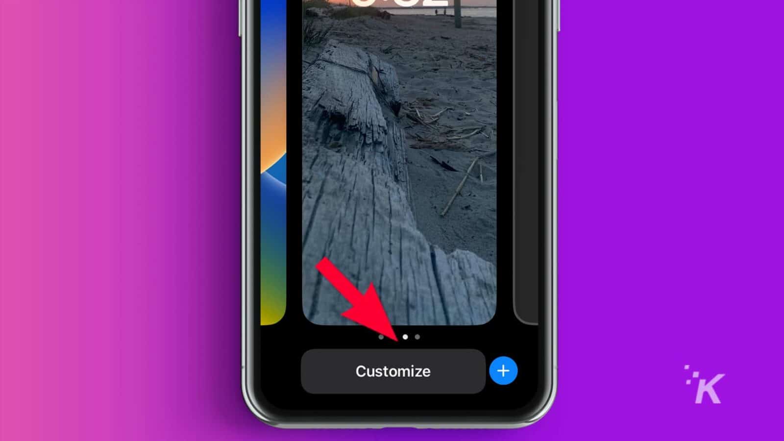 Customize screen on iPhone