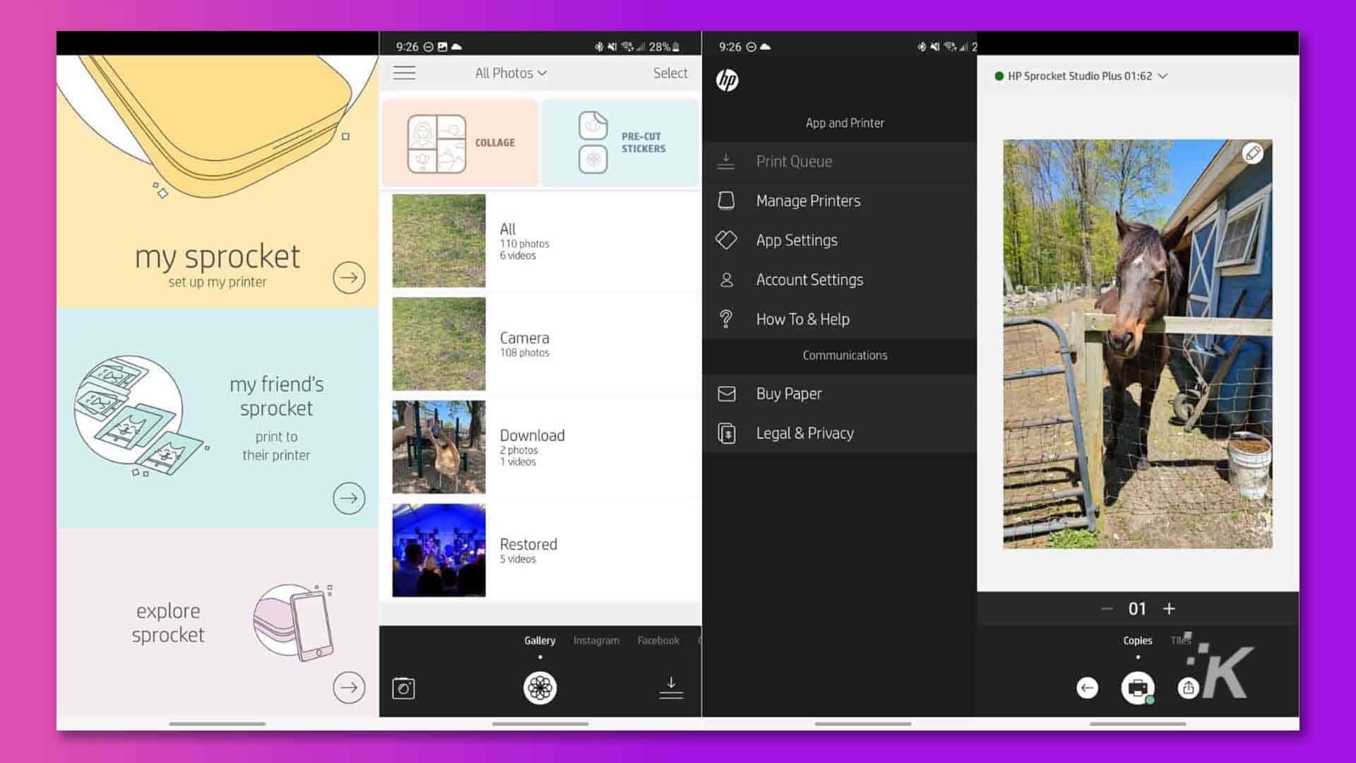 Review HP Sprocket Studio Plus WiFi photo printer