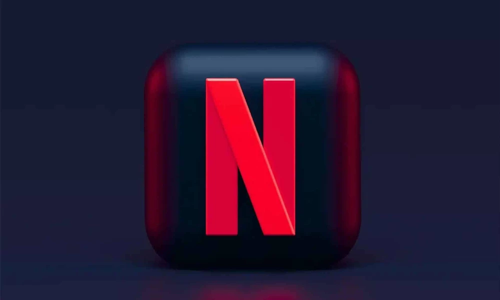 A red logo with intricate graphics and design on the screenshot.