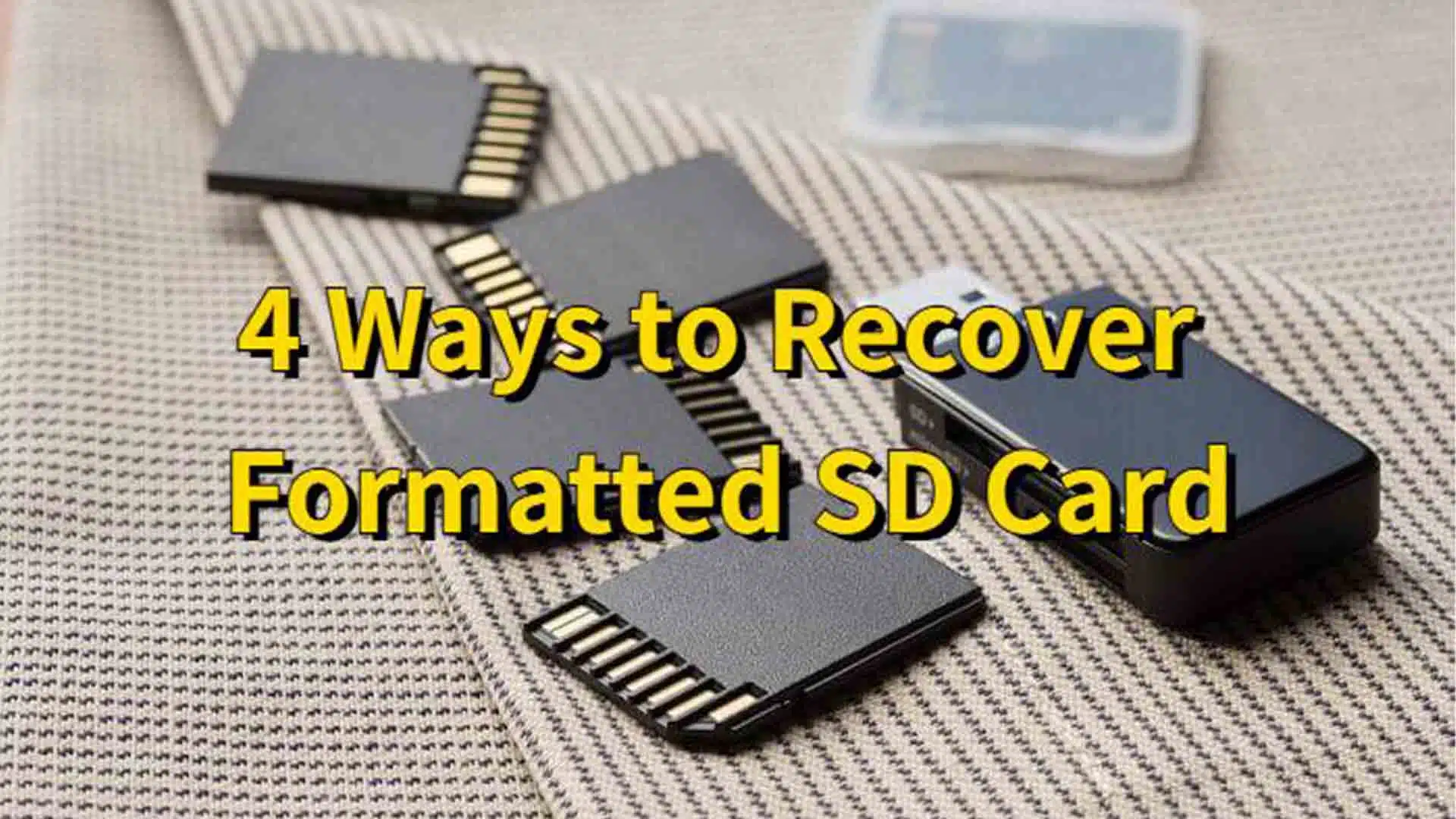 Four ways to recover formatted SD cards KnowTechie