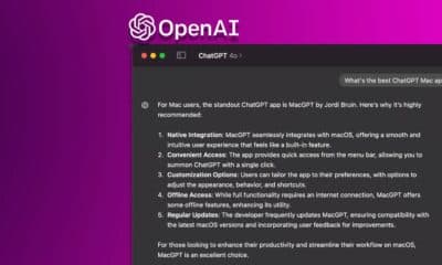 ChatGPT Mac app integration and features overview.