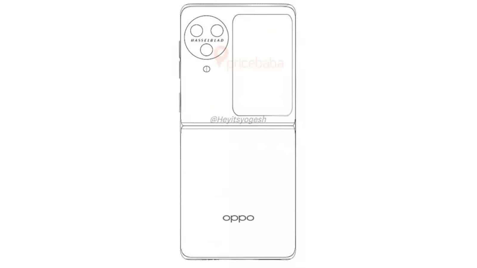 New OPPO Find N3 Flip Render with Design Switch 