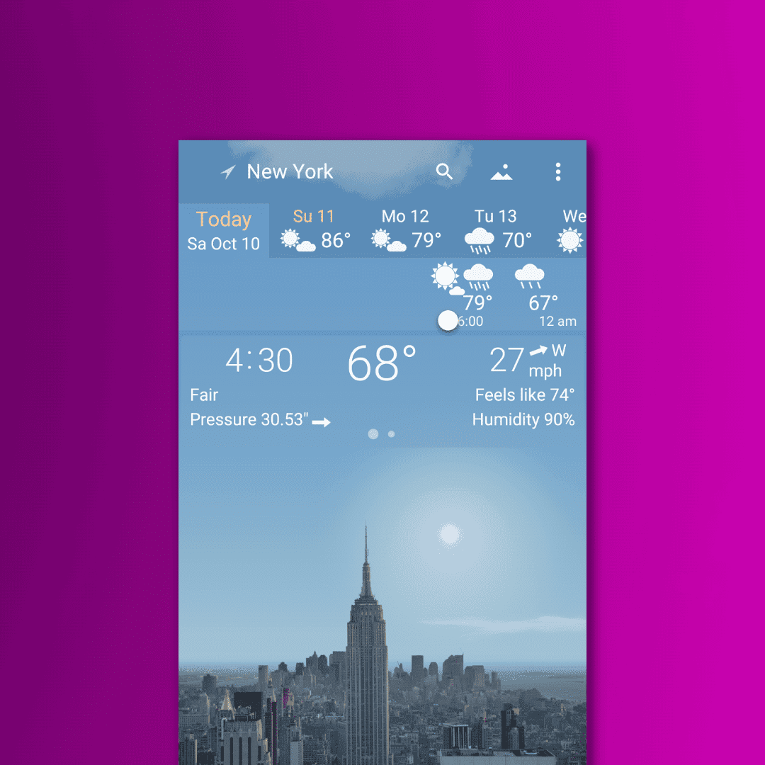 Awesome Weather YoWindow on the AppStore