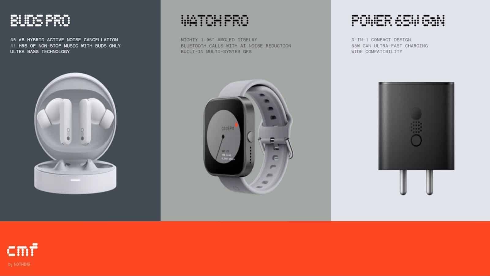 Images of New CMF by Nothing Smartwatch and Earbuds Leak