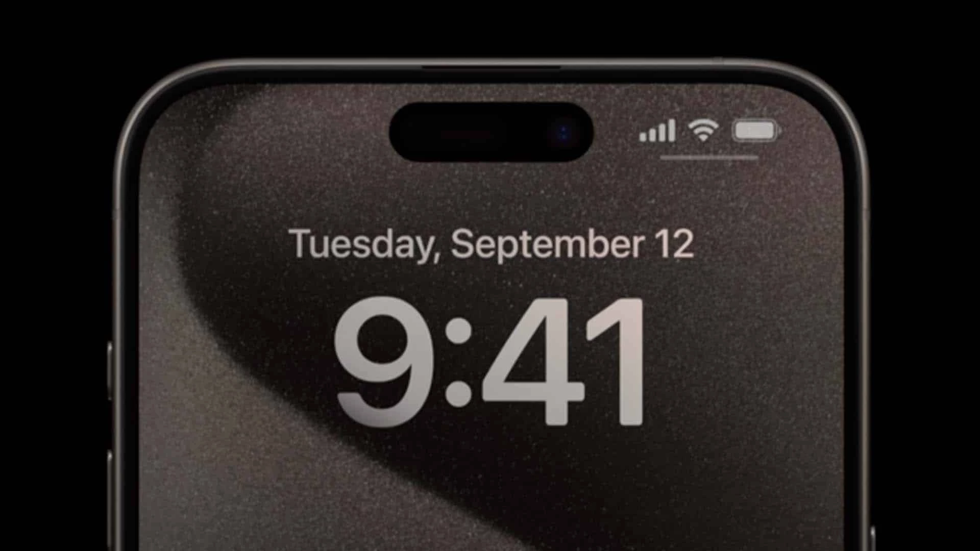 iphone 15 product demo shot with 9:41 displayed on the iphone mockup