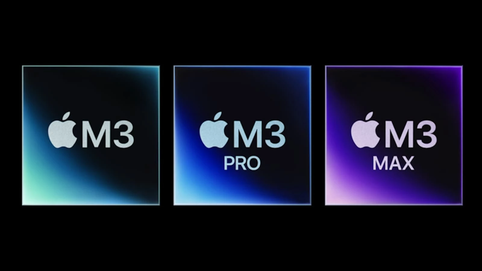 The image shows three M3 Pro Max devices stacked on top of each other.