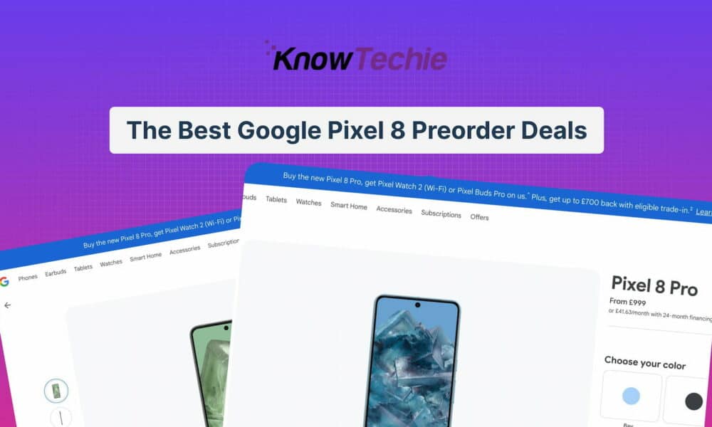 Blog hero image that says the best google pixel 8 preorder deals