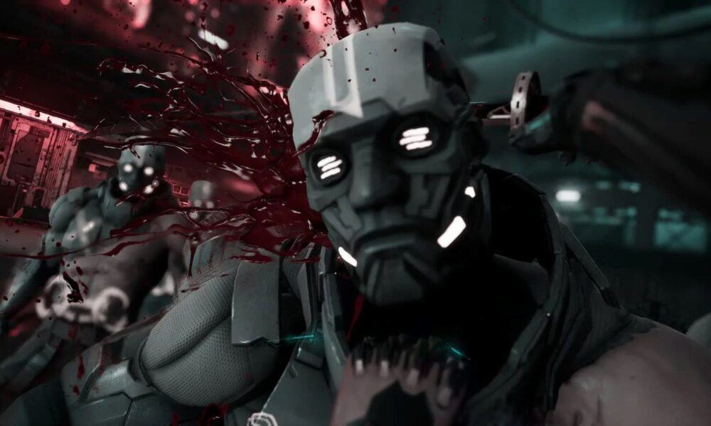 A heroic character from an action-adventure pc game is featured in a digital compositing of cg artwork and action film screenshot.