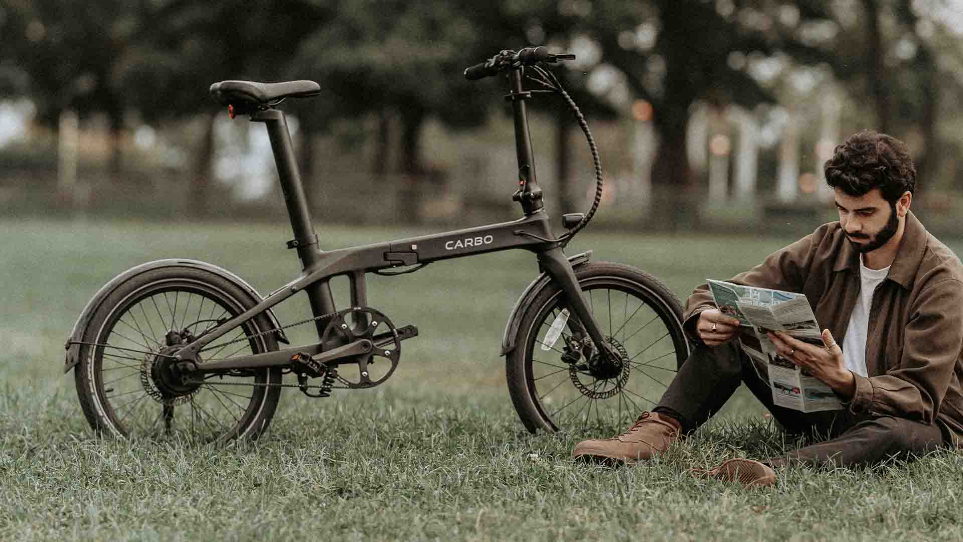 Carbo folding cheap electric bike