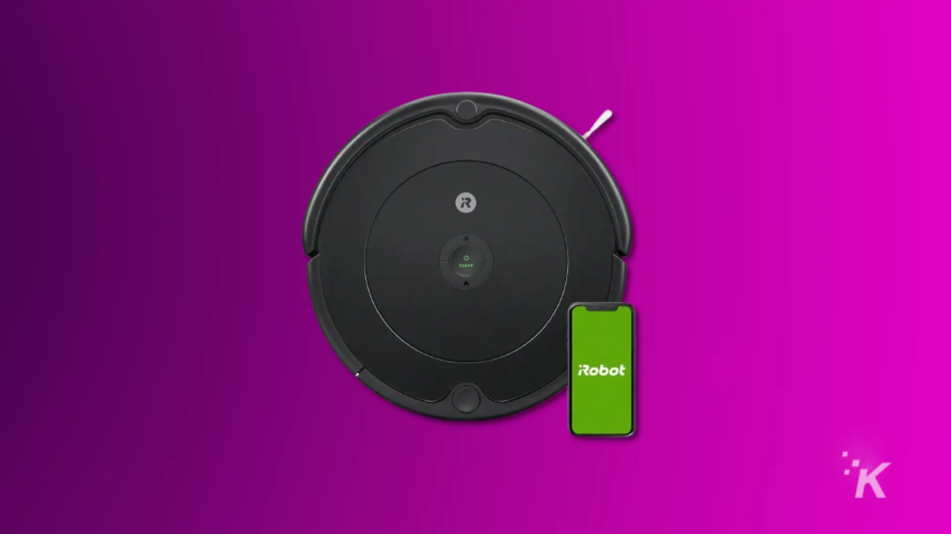 roomba 694 robot vacuum on purple background