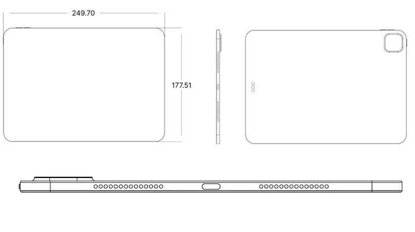 iPad Pro 11-inch CAD render