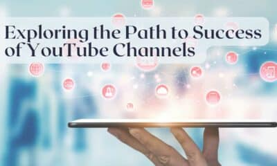 illustration with the words exploring the path to success of youtube channels