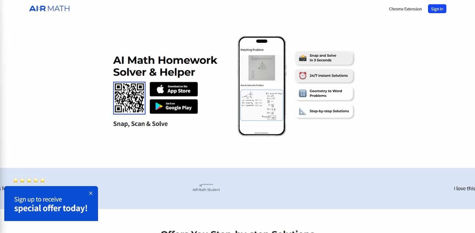 Airmath ai math program