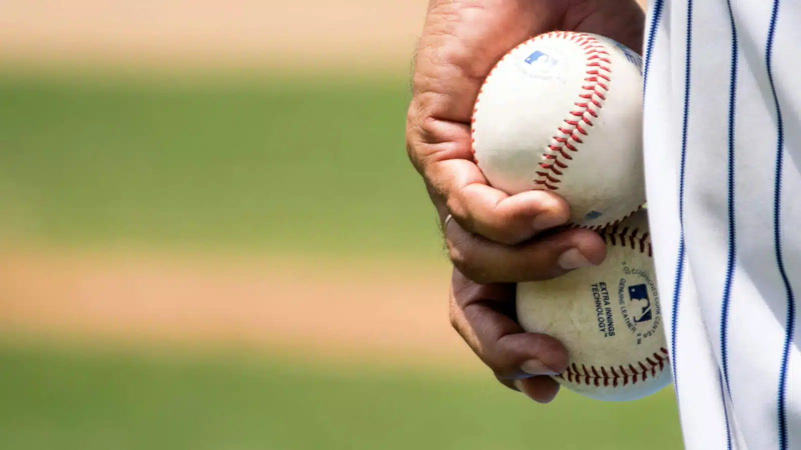A stock image of baseballs.