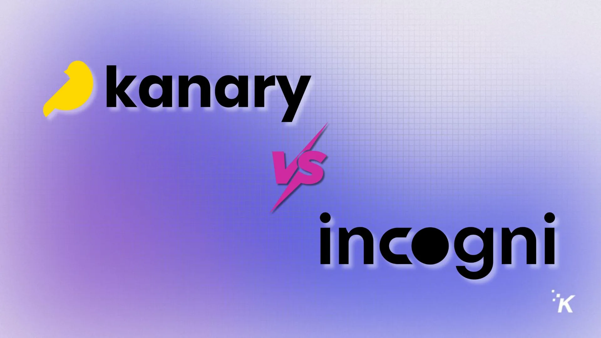 Canary vs incognito mode comparison graphic with colorful background and contrasting text for tech privacy features.