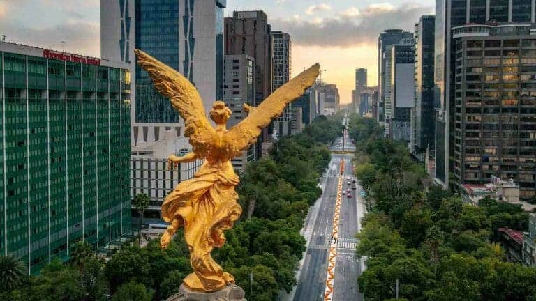 Mexico city building street