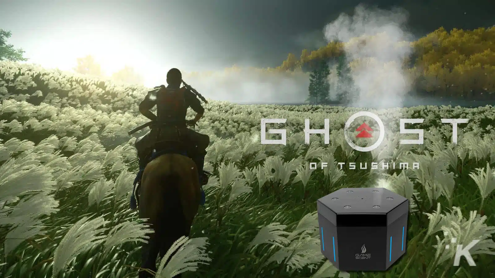 ghost of tsushima background with gamescent
