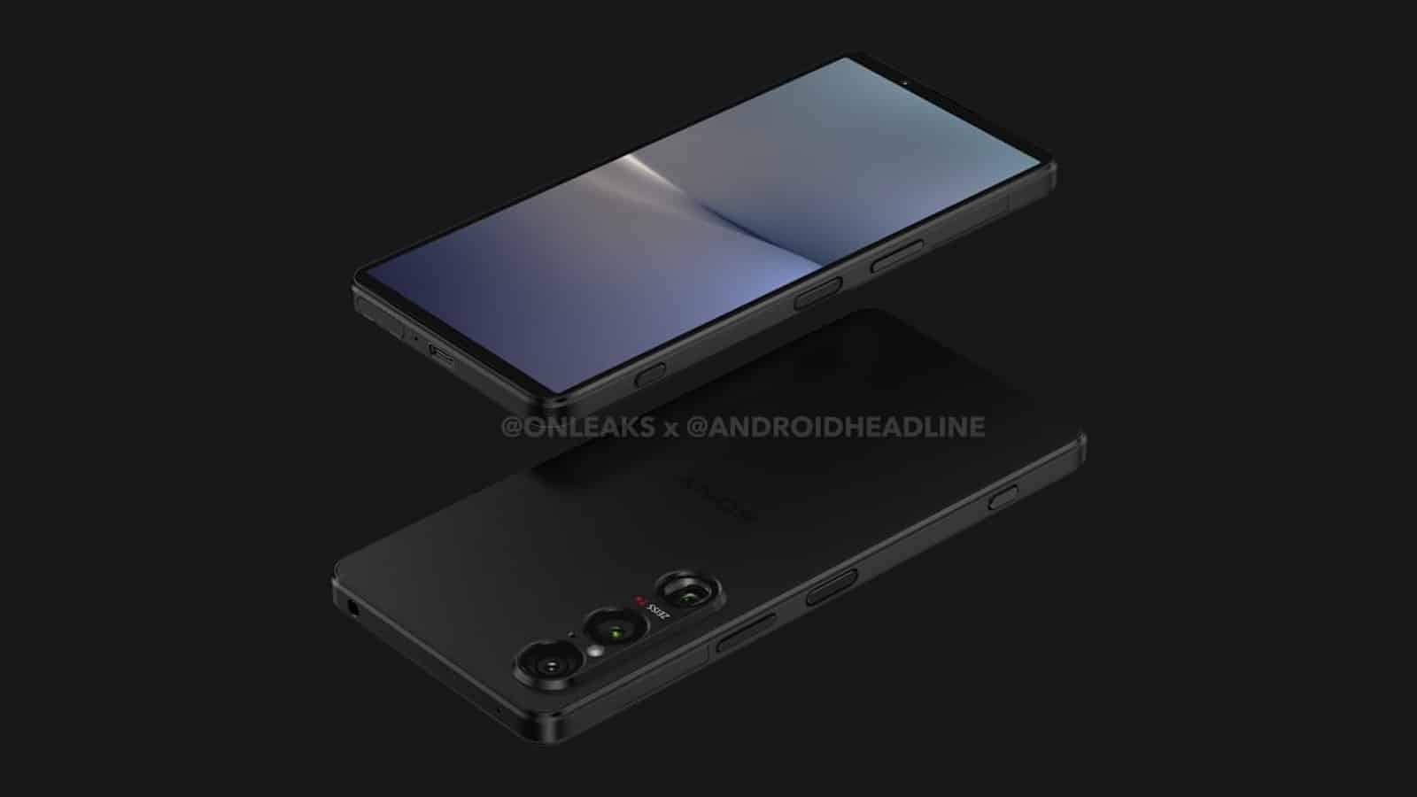 Modern smartphone with triple cameras.