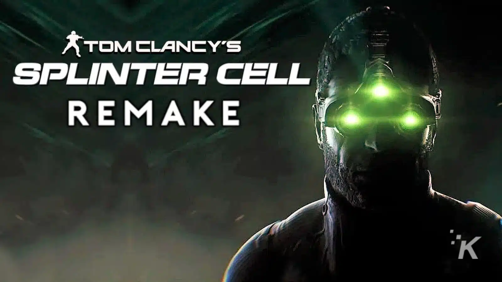 Splinter Cell remake game poster with night-vision goggles