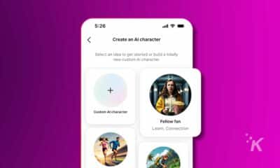 Create custom AI character on mobile app.
