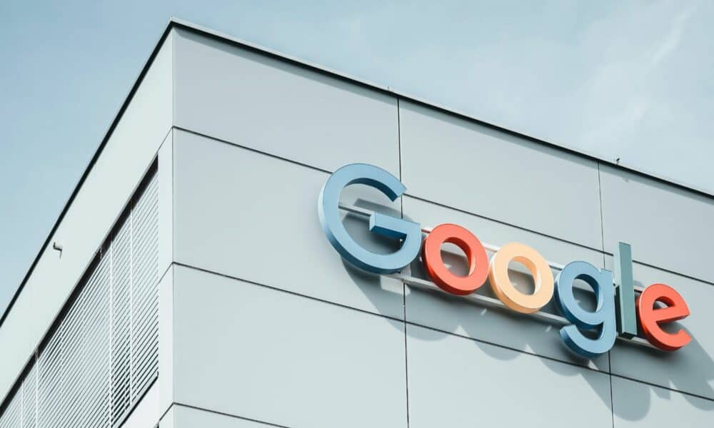 Google office building exterior with logo