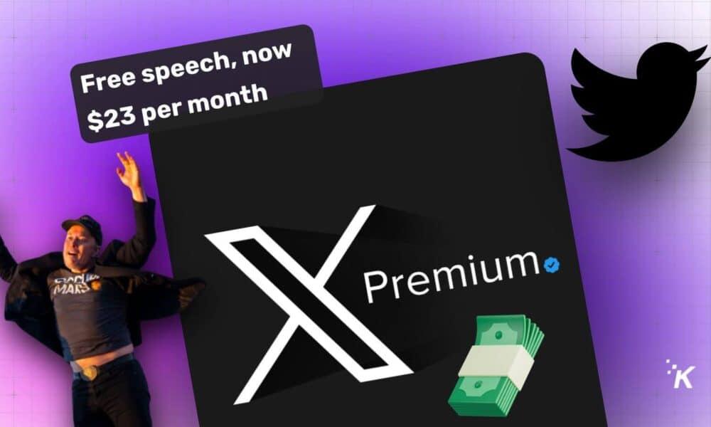 X Premium subscription costs $23 per month.